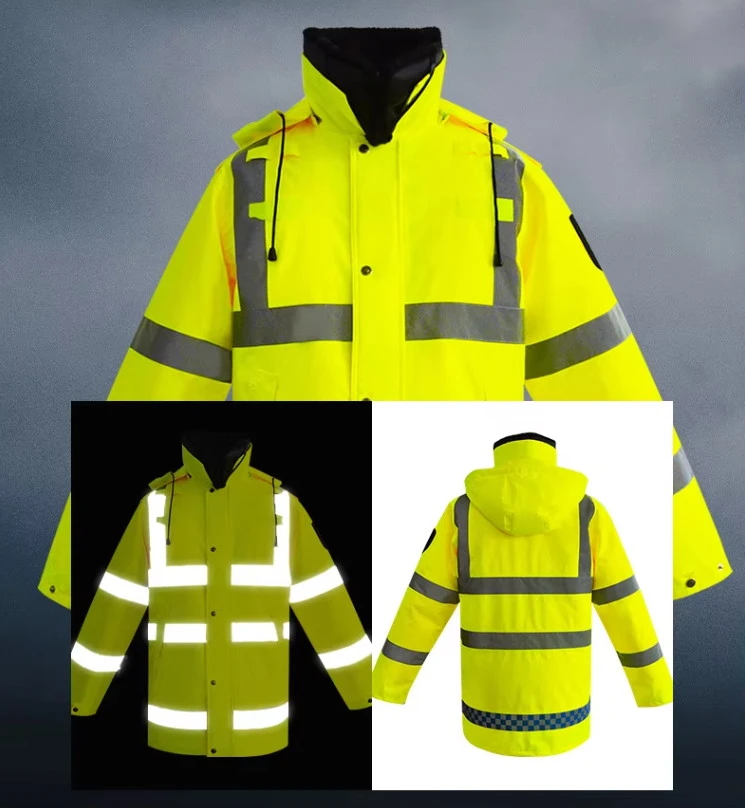 Reflective patrol jacket manufacturer for EN ISO 20471 Class 2 outdoor workwear Reflective patrol jacket manufacturer for EN ISO 20471 Class 2 outdoor workwear